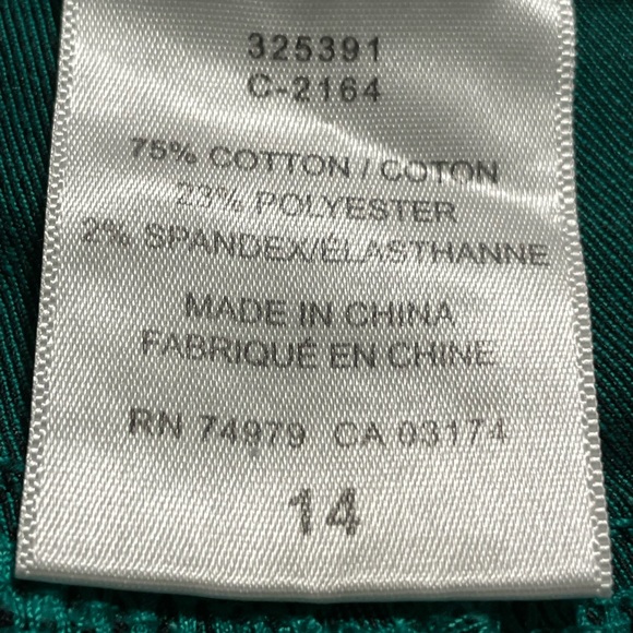 Green Sz 14 roll up Santana Jeans - Picture 3 of 5